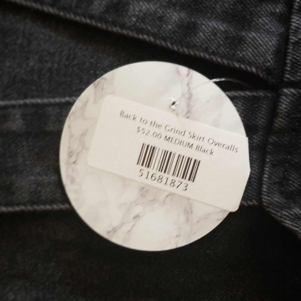 Black overall Jean skirt - Picture 6 of 8
